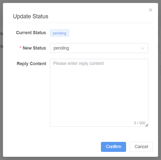 Payment Update Status